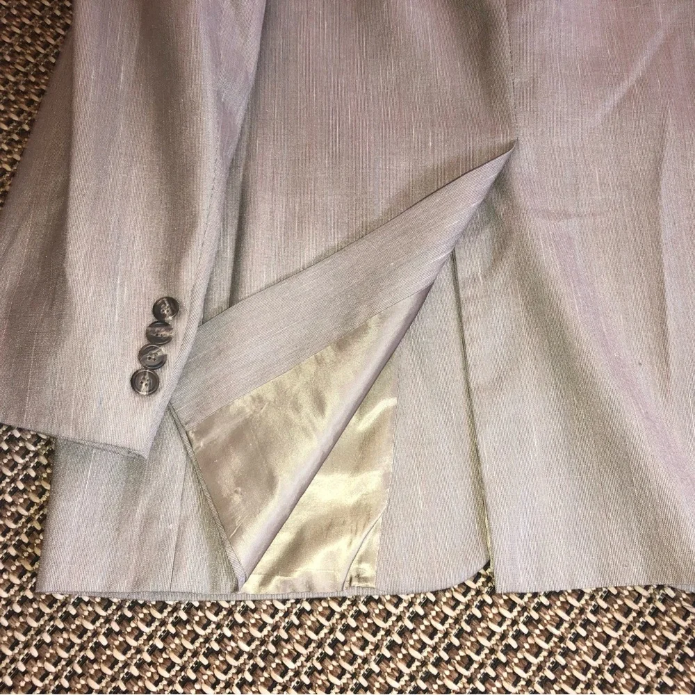 Vintage Burberry Light Beige/Taupe Two-Button Sport Coat Jacket Blazer (Sz Med.)